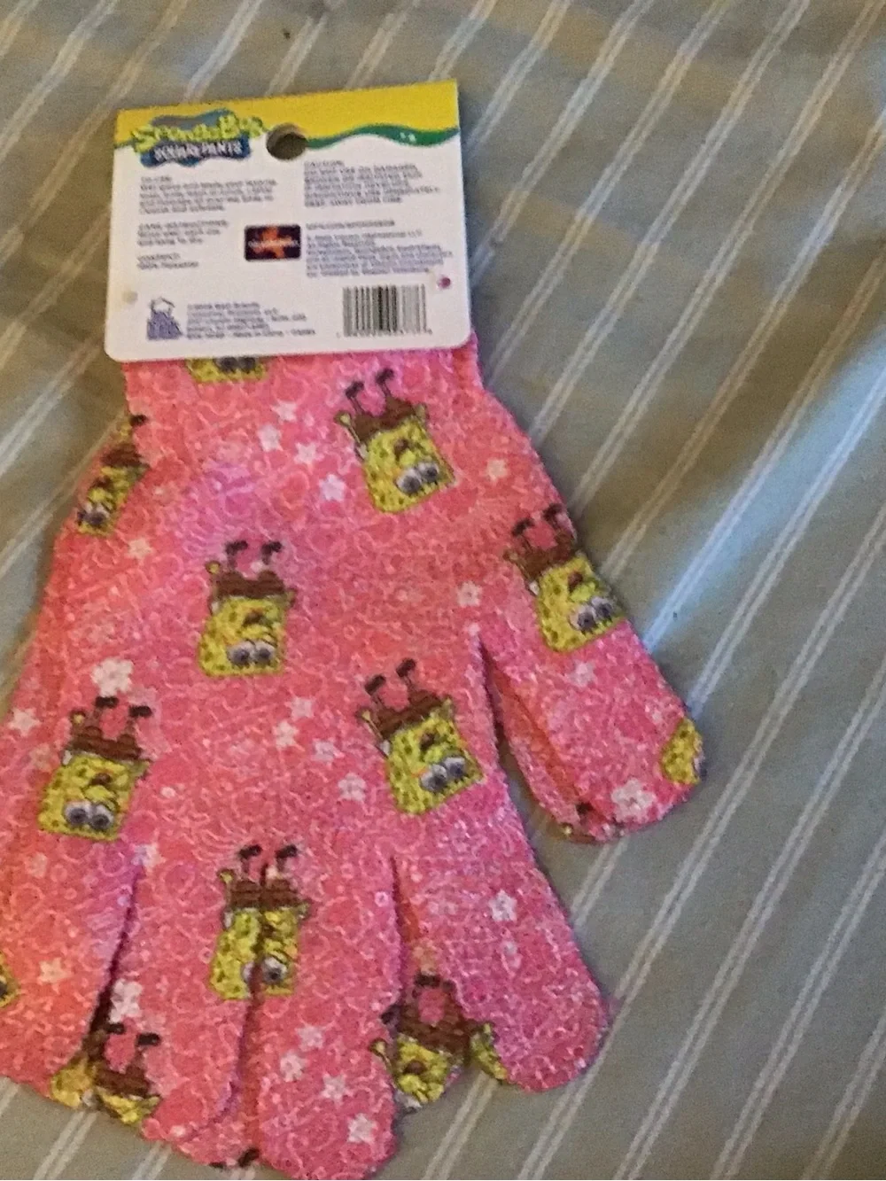 SpongeBob SquarePants Pink Exfoliating Gloves + Accessories